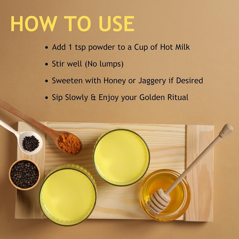 Turmeric Curcumin Powder with Black Pepper - Turmeric Latte Mix