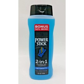 PowerSStick (4 Bottles) PowerStick INTENSITY Rejuvenating Shower Gel + SHAMPOO 18 oz = 72 oz