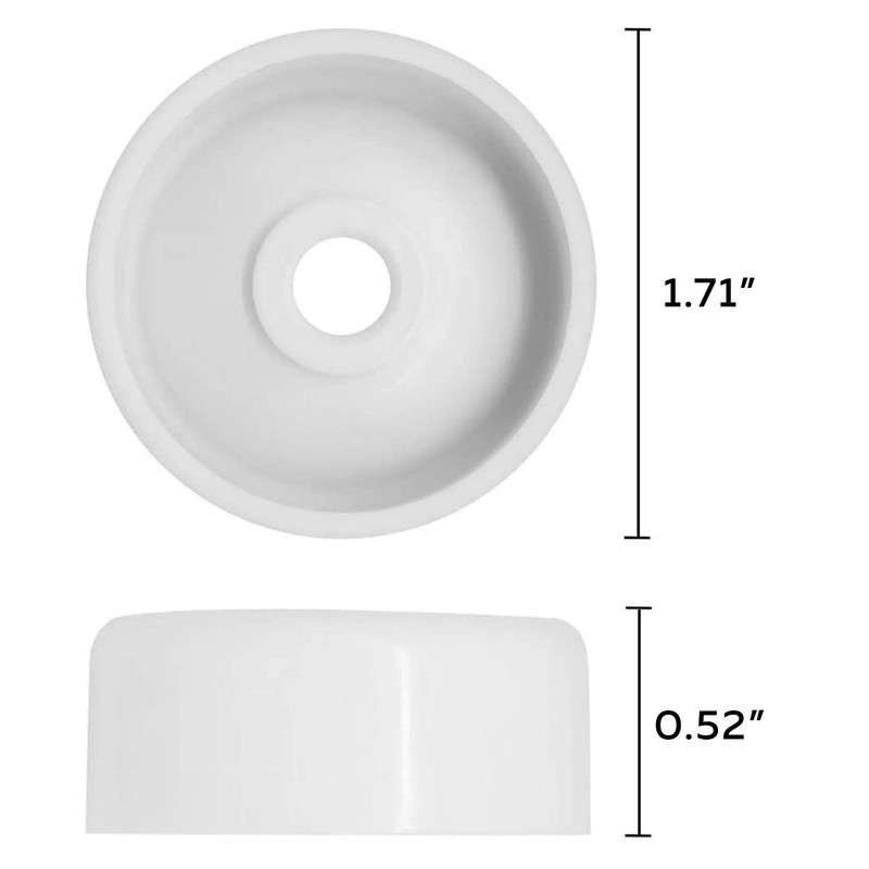 (8 Pack) Exact Replacement Dishwasher Dishrack Rollers and Studs -