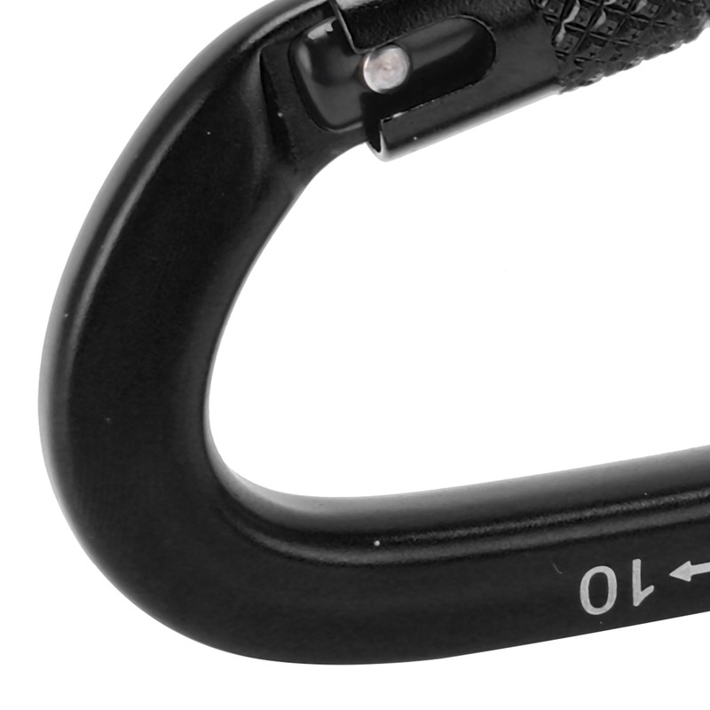 Aluminum Auto Locking Climbing Carabiner Clips Twist Lock DRing Clip