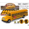 mk large Yellow School Bus Diecast Model pull back action Light & Sound 8.5 inch