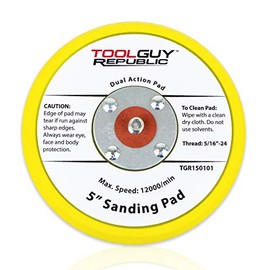TGR 5" Low Profile Hook and Loop Sanding Backup Pad - For Random Orbital Sanders