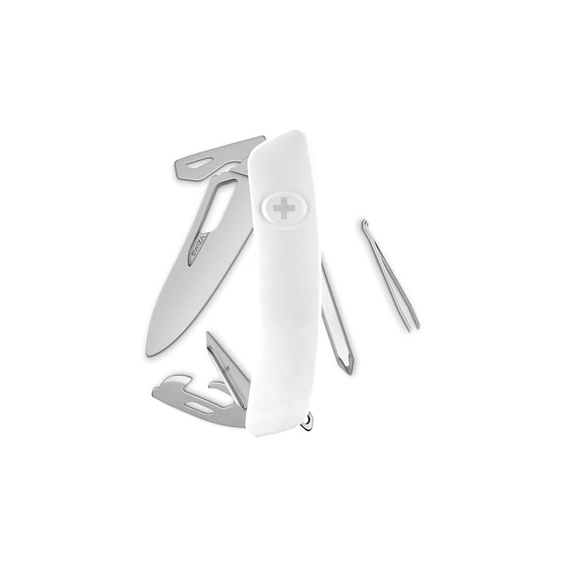 Navaja ALLMATT Single Hand SH04 R, 12 funciones, blanco