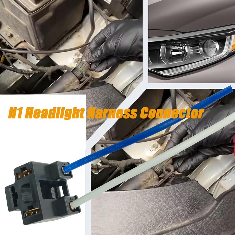 Micarun 2 Pins high and Low Beam H1 Headlight Connector