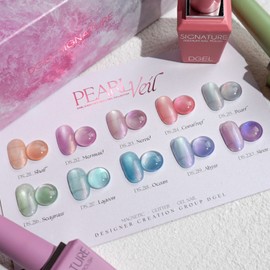 Diesel signature pearl veil 10 piece set magnetic glitter gel + 2 diesel top gels / 디젤 시그니처 펄베일 10종세트 자석 글리터젤+디젤탑젤2개
