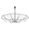 Compact Umbrella Black Transparent Automatic Design Sturdy Structure Travel Umbrella