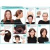 Peluca Corta De Pelo Negro Natural Liso Medio Para Mujer