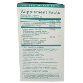 Hers Detox Gut Health Probiotic Supplement with 5 Enzyme Blend for Women, 30 Ct