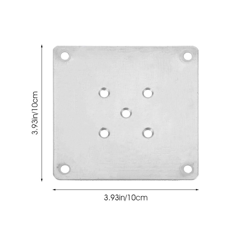 3.93inch/10cm Leg Mounting Plates, Furniture Leg Attachment Plates Industrial Strength