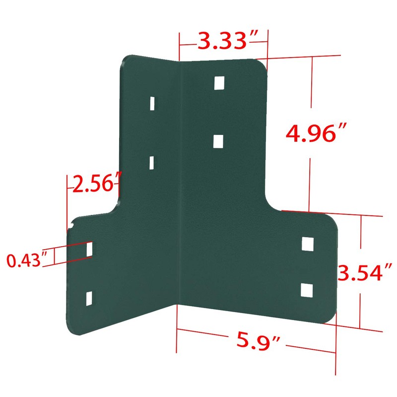 vikofan 8PCS Heavy Duty Workbench Bracket Kit – 4mm Steel