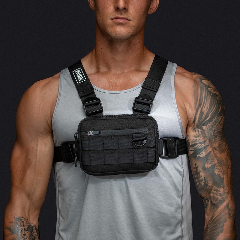 MVRK Water Resistant Chest Bag - Lightweight Tactical Chest Bag