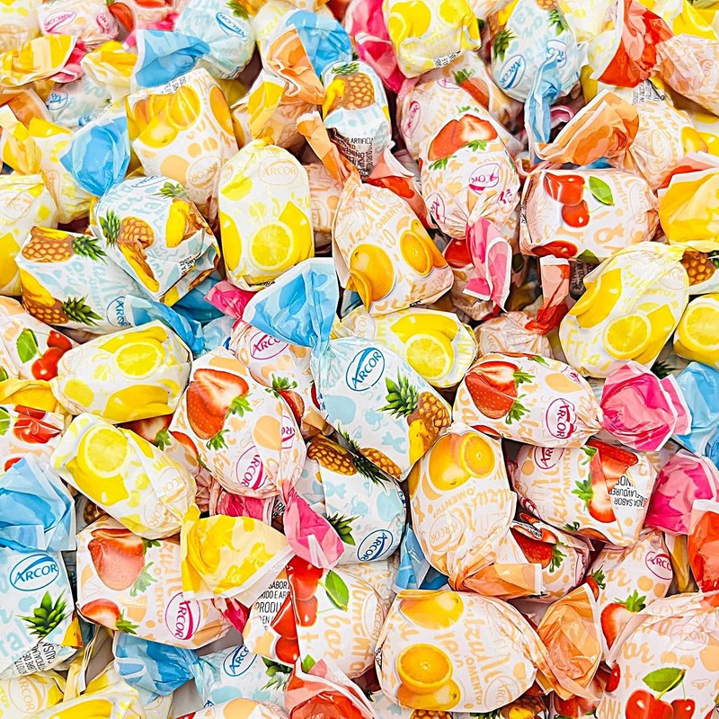 Assorted Fruit Filled Hard Candy - 1 Pound Bulk Pack