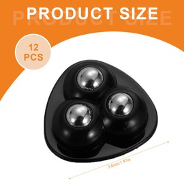 12 Stück kleberollen für kaffeemaschine,Mini Kugelrollen Möbelrollen 360 Grad Mini Rollen für Möbel Selbstklebendes Starkes Rollenrad für Fritteuse, Mixer, Kaffeemaschine, Mülleimer Kugelrolle Rollen