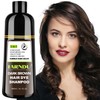 FARNDU Dark Brown Hair Dye Shampoo for Gray Hair Coverage