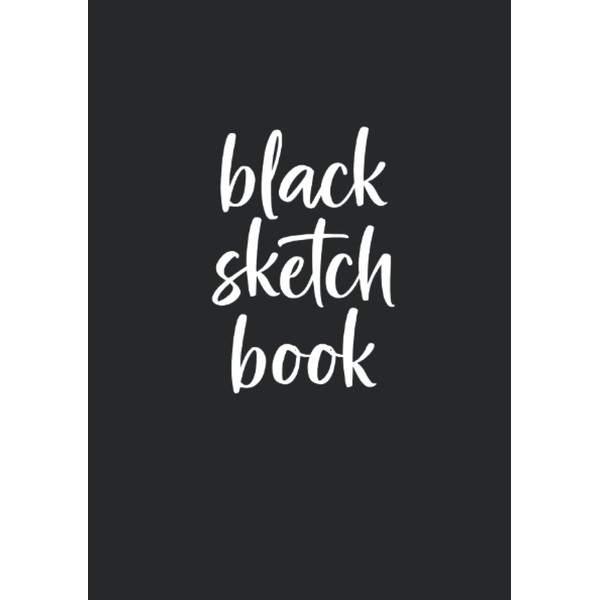 Sketchbook with BLACK PAPER. Sketchbook with 100 black paper. A5