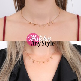 Sorority Shop Alpha Phi Omega Necklace — APO Name Necklace, 18K Gold Plated Sorority Gifts Necklace, Long-Lasting Alpha Phi Omega Gifts for Women