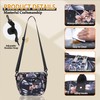 TuErCao Hibiscus Small Lunch Bag Lightweight Insulated Lunch Box for