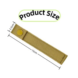 GYWHOOFT 4 Pack Tactical Webbing Straps,for Attachment Strap Heavy-Duty Snap Elastic Strap Buckle Fastener Panel Connectors Hiking Backpack Accessories for Backpacking, Camping, Hiking