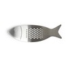 Kikkerland Stainless Steel Fish Shape Handheld Garlic Crusher Mincer Press,