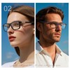 Missfive 2 Pack Classic Bifocal Reading Glasses for Men Women,