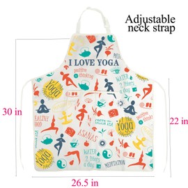 Yoga Gift Apron Yoga Gifts for Yoga Lover I Love Yoga Apron Meditation Gifts Yoga Gardening Apron Yoga Instructor Gifts Apron