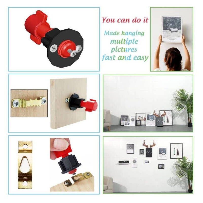 DIKOO Picture Hanging Mark Hole and Leveling Kit for Frame