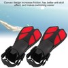 1 Pair Adjustable Swim Fins Soft TPR Open Heel Long