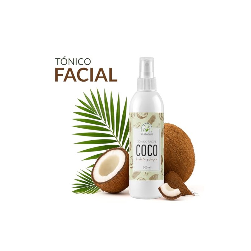 Tónico Facial Hidratante De Coco 500 Ml Productos Mart Mexico