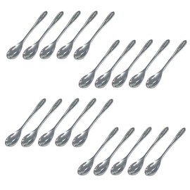 Logo 171-408 Coffee Spoons, Set of 20, Made in Japan, 4.7 inches (11.9 cm), 18-0 Stainless Steel, Commercial Use, Bulk Purchase