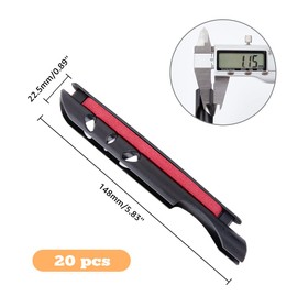 SUPERFINDINGS Tenkara Line Holder Fishing Rod Spool Fishing Rod Attachment Line Holder Spool Feet Hand Spool Fishing Maintenance Tools Clip On Rod Fishing Tackle Pack of 20