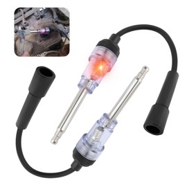 Spark Plug Tester with Indicator Lights,Spark Tester Small Engine for Check Ignition System,Universal Ignition Coil Tester Tool Car Accessories for Cars,Motorcycle,Lawn Mower (2PCS)