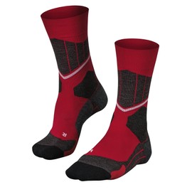 FALKE SC1 M So lana filo funzionale caldi spessi 1 paio, Calzini da sci Uomo, Rosso Lipstick 8000, 42-43