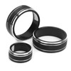 3pcs Car Air Conditioning Interior Climate Controller Knob Cover Black