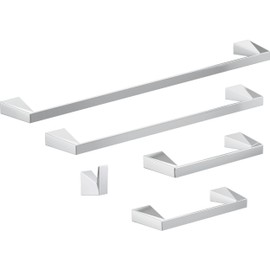 Delta 74355 Trillian Wall Mount Pivot Arm Toilet Paper Holder Bath Hardware Accessory in Polished Chrome