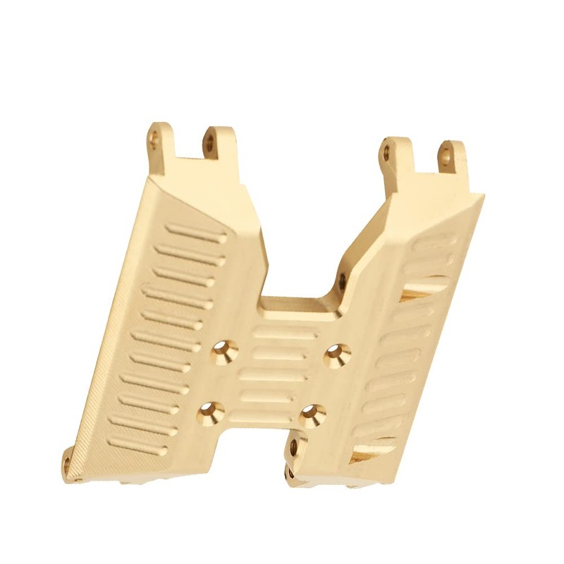 Brass Chassis Gearbox Skid Plate Transmission Mount for Axial 1/18