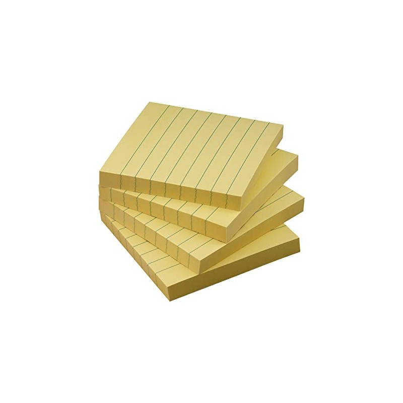 Lined Sticky Notes 3x3 Sticky Notes with Lines Self-Stick Notes