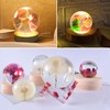 Voaesdk 4PCS Large Sphere Light Resin Molds 3D Seamless LED
