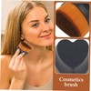 VICASKY Heart Shaped Makeup Brush Portable Foundation Blending Tool for