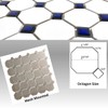 Tenedos Octagon Porcelain Mosaic Tile – Matte White with Glossy