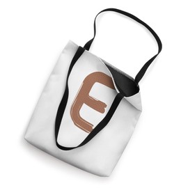 Creative Bold Leather Letter E - Design - Alphabet - Marker Tote Bag