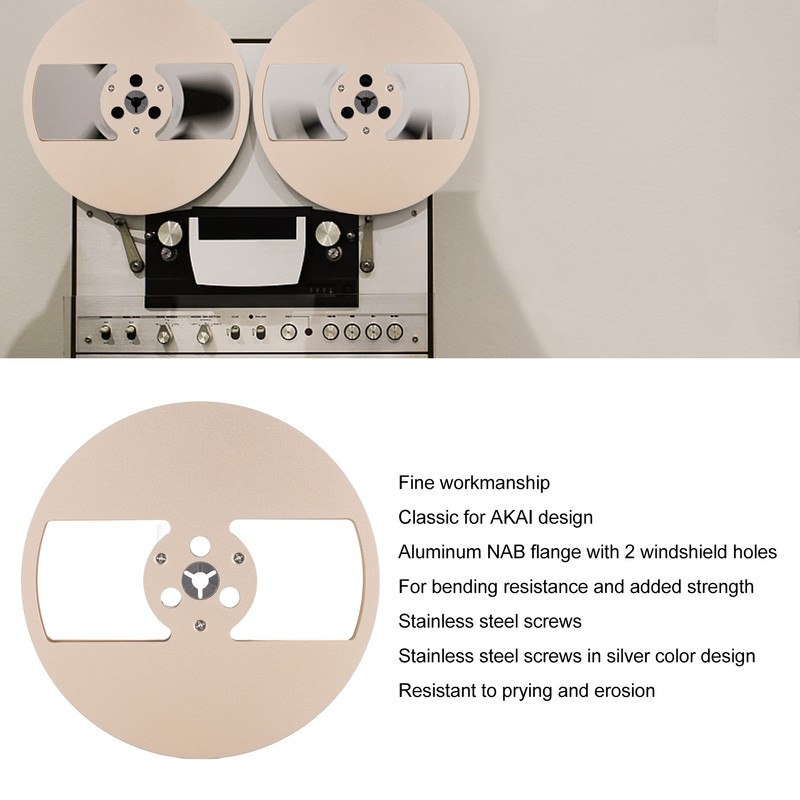 1/4 7 Inch Empty Tape Reel 2 Holes Universal Sound