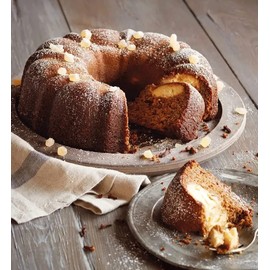 LANYOTA LANYOTA Ring Cake Tin, 24cm/9.6in Tin Round Cake Pan Tray, Non-Stick Baking Moulding Tin, Carbon Steel,Fluted Ring Pan