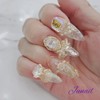 Y Royal Gold Handmade Nail Tips ✨ - Long Almond