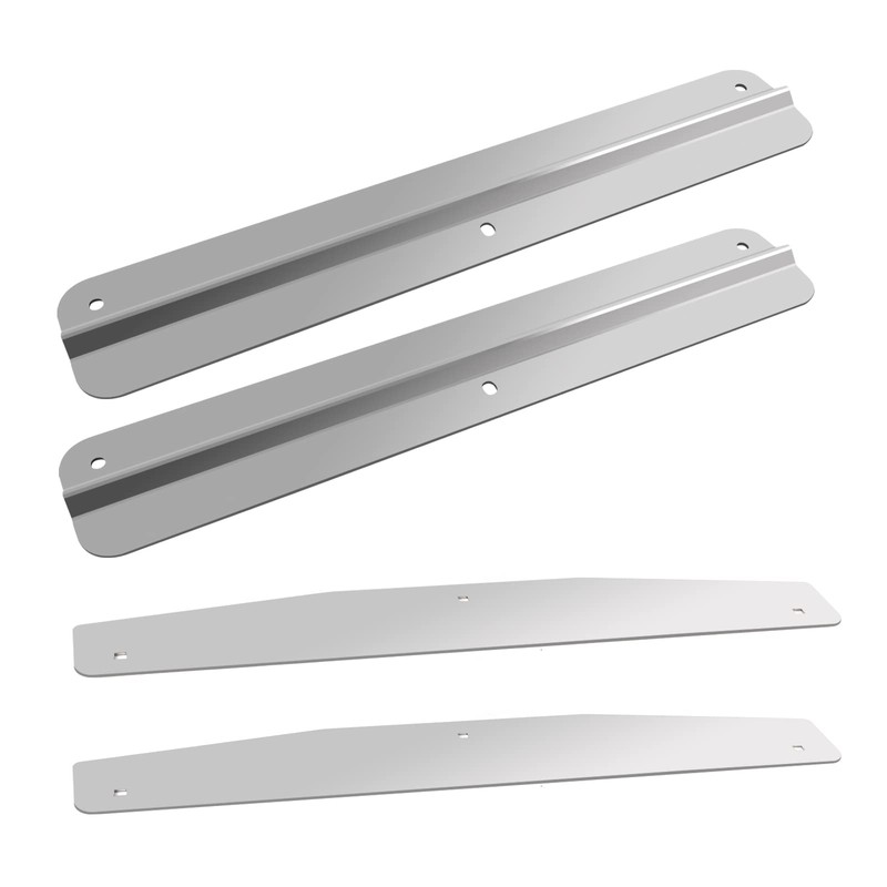 24" Stainless Steel Mud Flap Weights Pair Weight w/Backing Plate