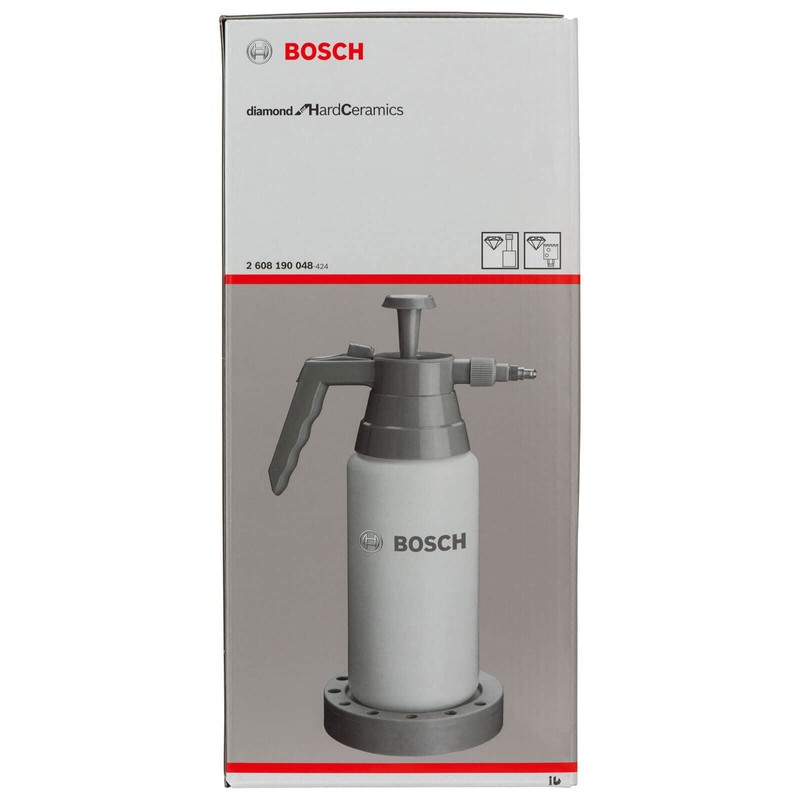 Bosch 2608190048 Pressurised Water Bottle, White/Grey