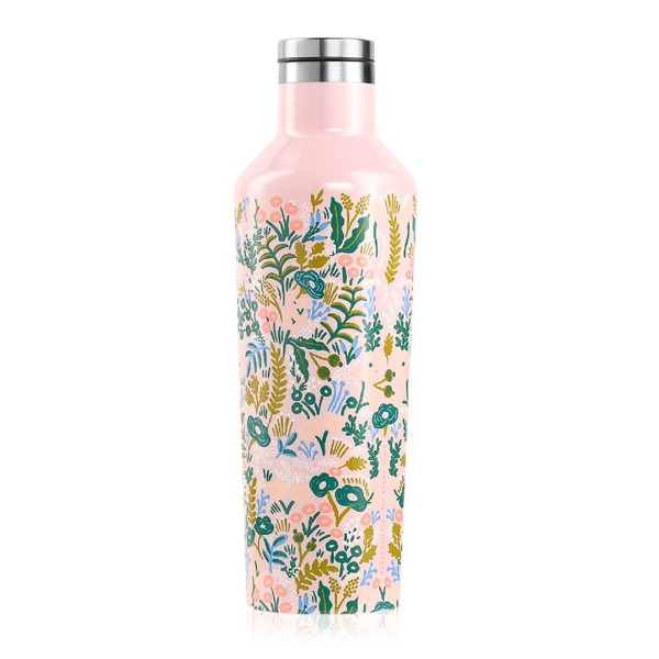 CORKCICE RP2016GPT Water Bottle, Vacuum Insulated, Stainless Steel Bottle, 16.5 fl oz (470 ml), Tapestry, 16 oz, Cold Insulation, Direct Drinking, Screw Cap, Integrated Washer, Hot Water Possible,