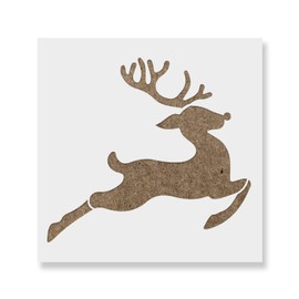 Rudolph Stencil - Reusable Christmas Stencil Template for Holiday Crafts