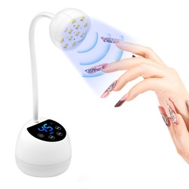 CGBE UV LED Nail Light with Automatic Sensor, 36W Cordless Gel Nail Light for Resin, Curing Light, 3 Step Timer and LED Display, Fast Curing Resin Light, Nail Light, Professional Use, Both Hands and