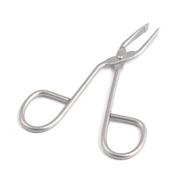 LAJA Imports Stainless Steel 'Eyebrow Tweezers Scissors Shaped Eyebrow Nose Hair Clip Tweezer Remover Flat Tip Tweezers Hair Plucker for Hair and Eyebrows Personal Care (Silver Tone)