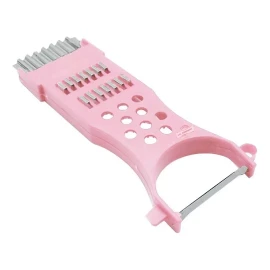 J.H. Company Rallador Cortador De Verduras Juliana Multiusos Cocina C97 Color Rosa C97
